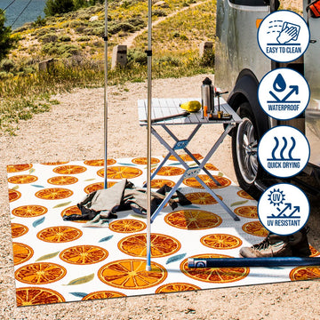 Aranciata Citrus Slice High-low Indoor/outdoor Area Rug